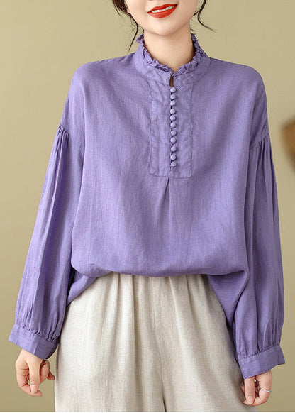 Lavender Oversized Cotton Top Spring