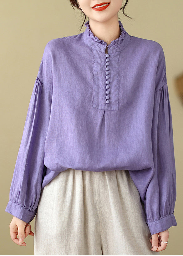 Lavender Oversized Cotton Top Spring