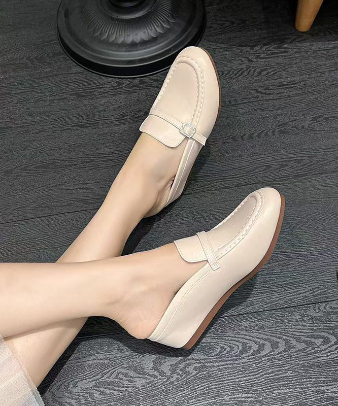 Silver Wedge Faux Leather Splicing Slide Sandals