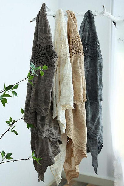 Cotton Hollow Cardigan