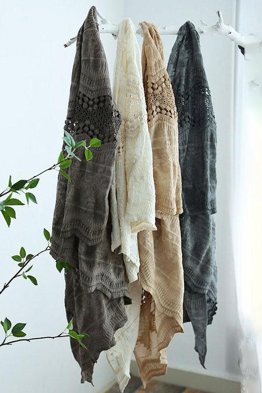 Cotton Hollow Cardigan