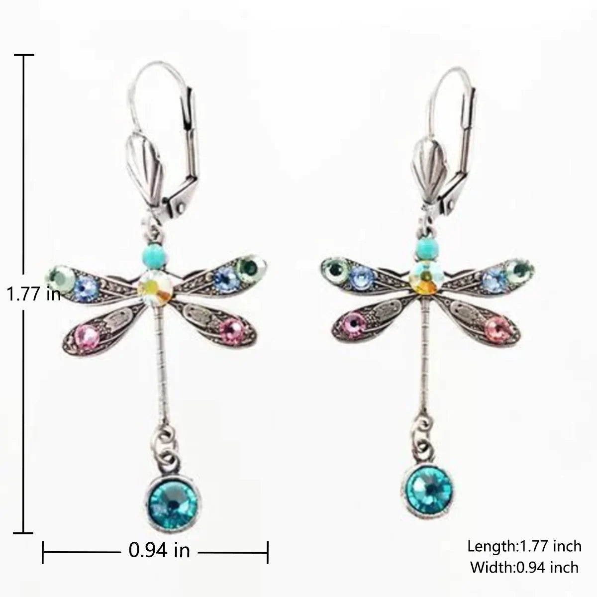 Carved Dragonfly Earrings