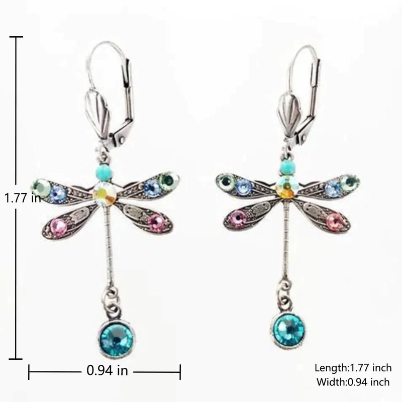 Carved Dragonfly Earrings