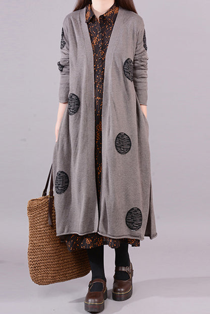 New Loose Pocket Knit Sweater Cardigan Jacket