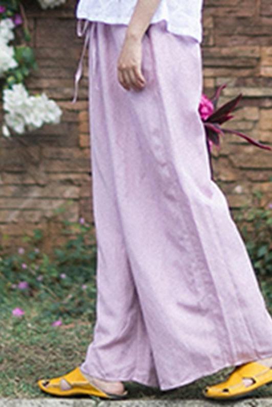 Loose Linen Wide Legs Pants for