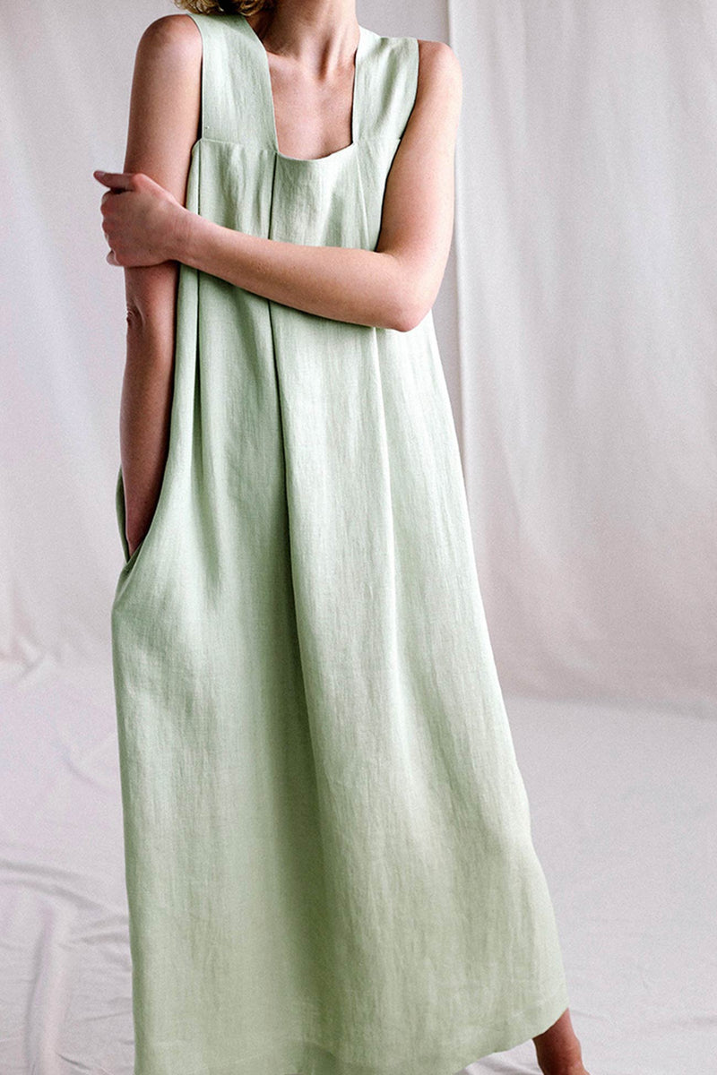 Cotton Linen Tank Dress