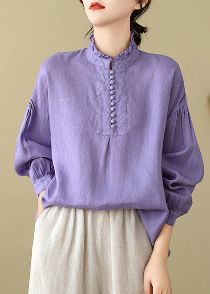 Lavender Oversized Cotton Top Spring