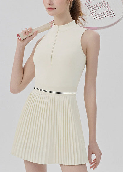 Style Blue Hollow Out Wrinkled Sports Dress