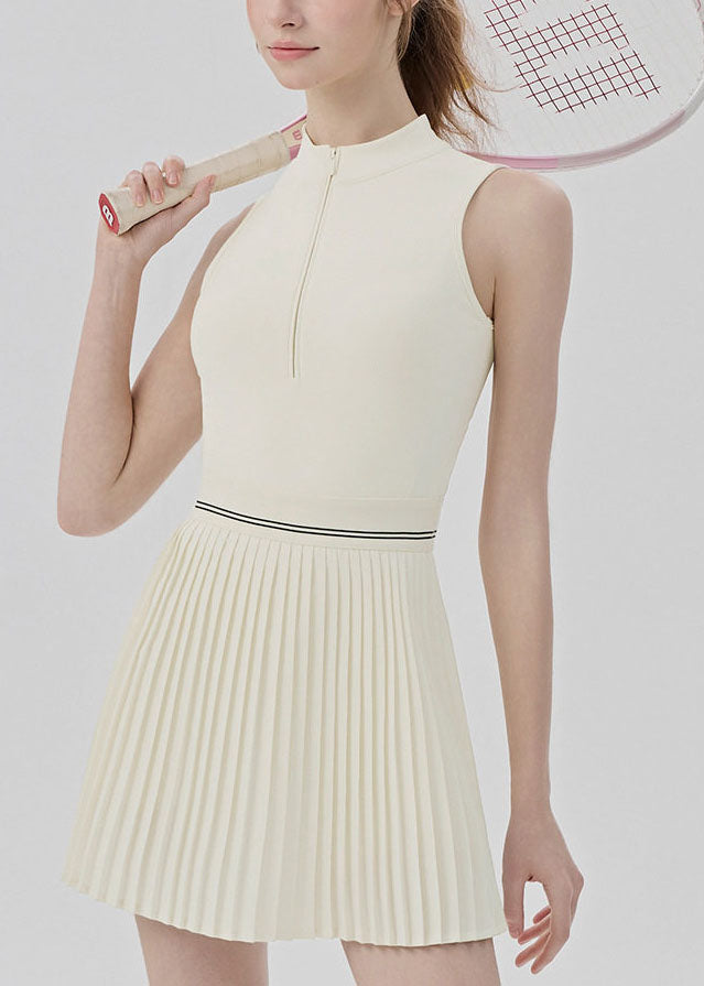 Style Blue Hollow Out Wrinkled Sports Dress