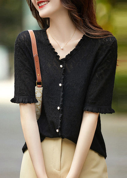 Fungus Edge Short Sleeve T-shirt Summer New