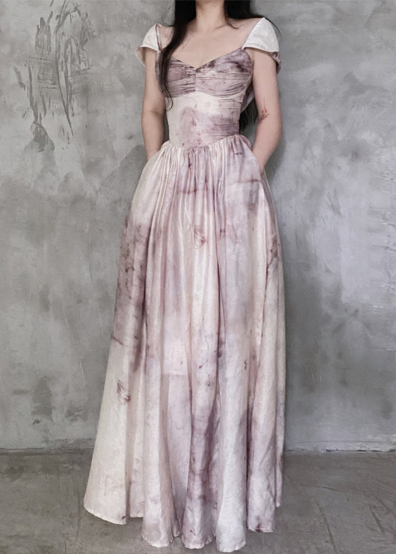 Hooded Removable Tie Dye Cotton Spaghetti Strap Dress Sleeveless