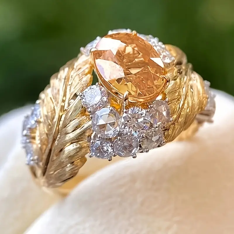 Orange Glass Ring