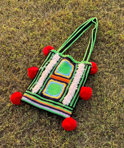 Handmade Knitting Large Capacity Shoulder Bag