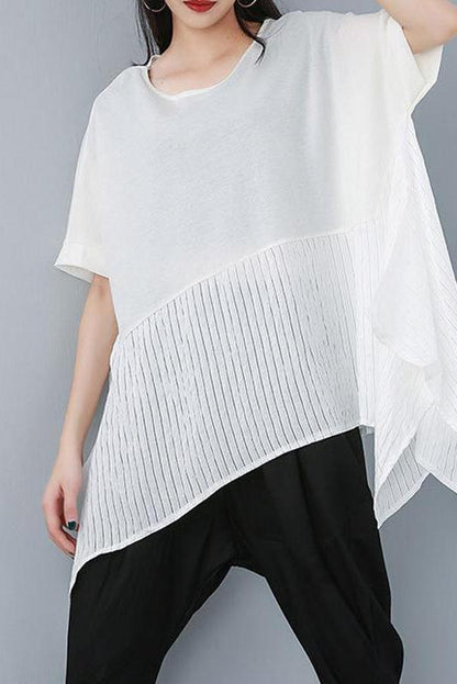 Limited Stock- Summer Patchwork Irregular T-shirt