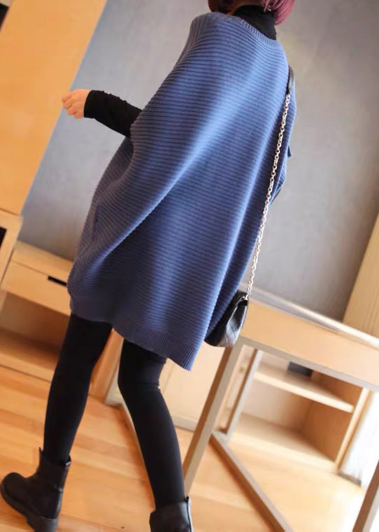 French Light Green O-neck Patchwork Fall Knit Vest