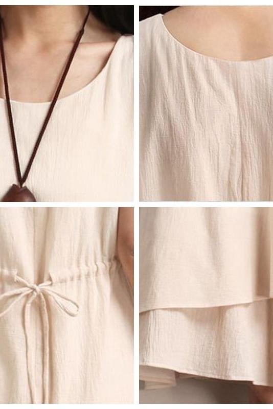Sleeveless Cotton Maxi Dresses Clothes