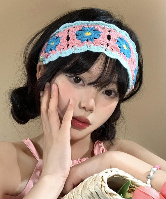 Style Colorful Hollow Out Knitted Headband