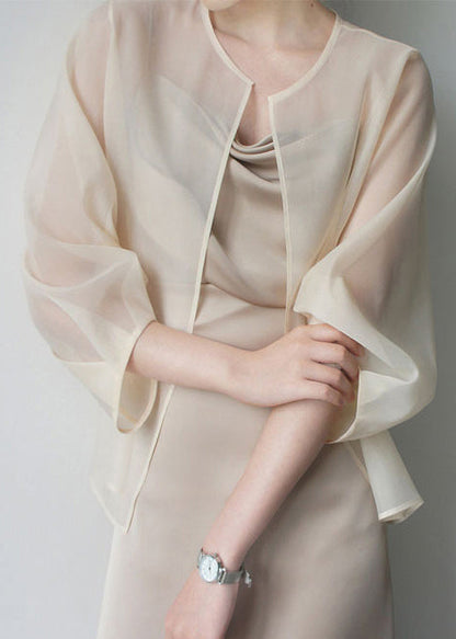 Apricot Organza Upf 50+ Cardigans Summer