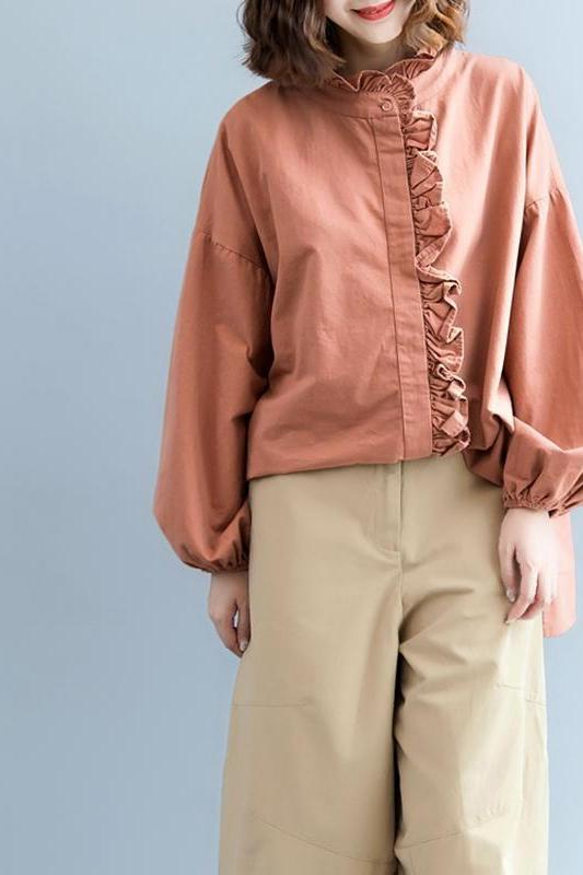 Cotton Shirt Fall Tops