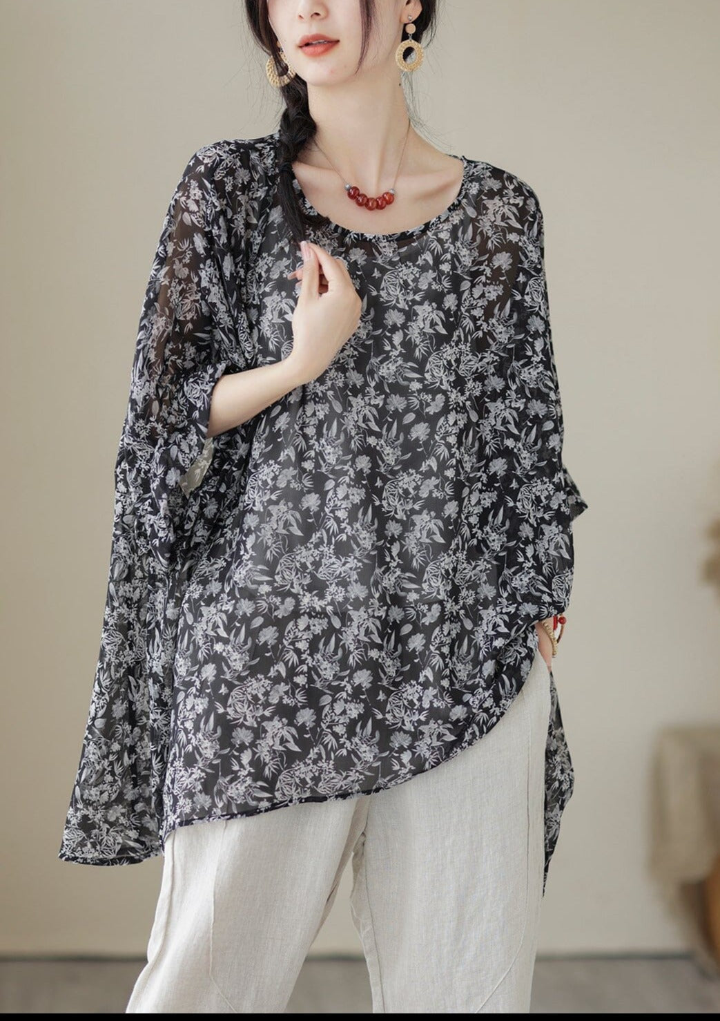 Summer Loose Retro Tops