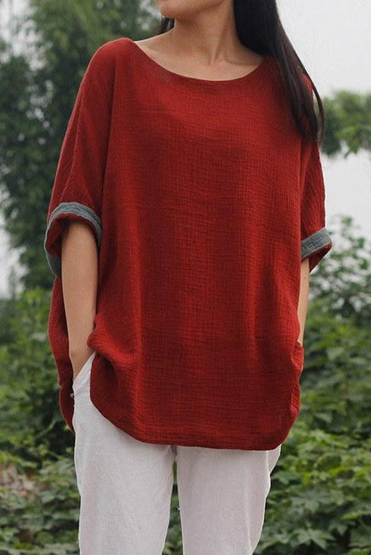 Limited Stock- 100% Cotton Pure Color T-shirt