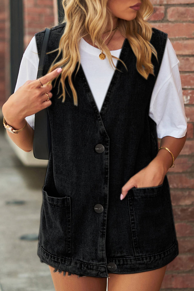 Button-down Denim Jacket