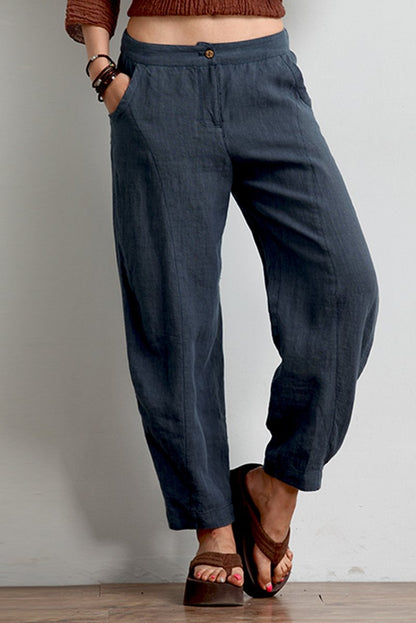 Pencil Pants Linen Trousers