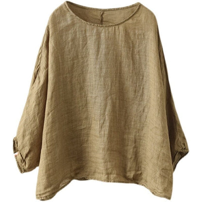 Summer Loose Linen T-shirt