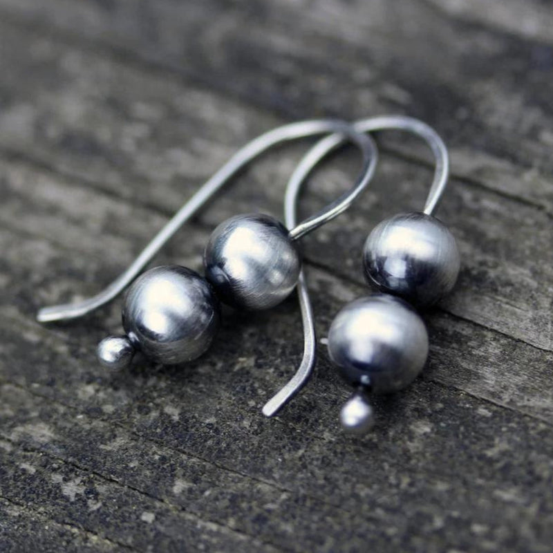 Silver Pearl Earrings