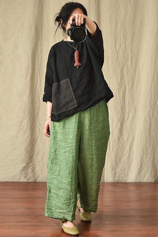 Patchwork Linen Shirt