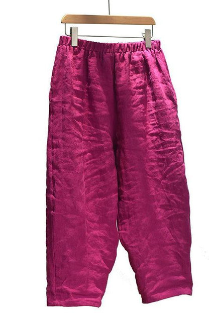 Limited Stock- Summer 100% Linen Harem Pants
