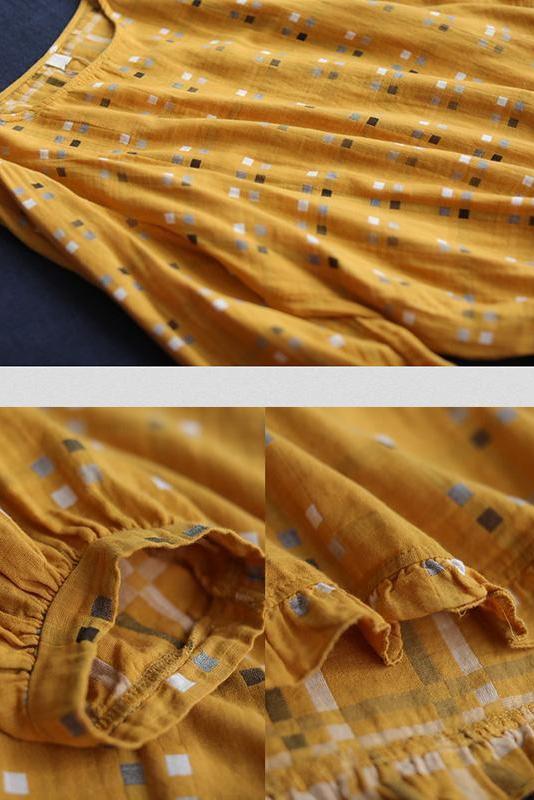 Limited Stock- Loose Plaid Agaric Laces T-shirt