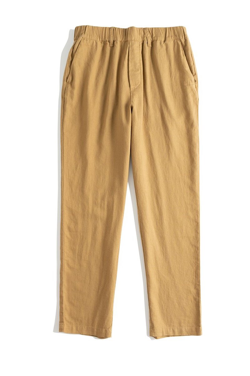 Pure Color Linen Pants Drawing Trousers