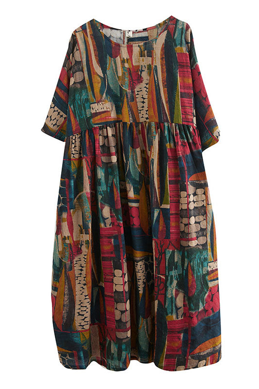 -new Printed Maxi Dress