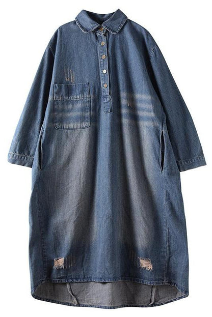 Long Sleeved Denim Dress