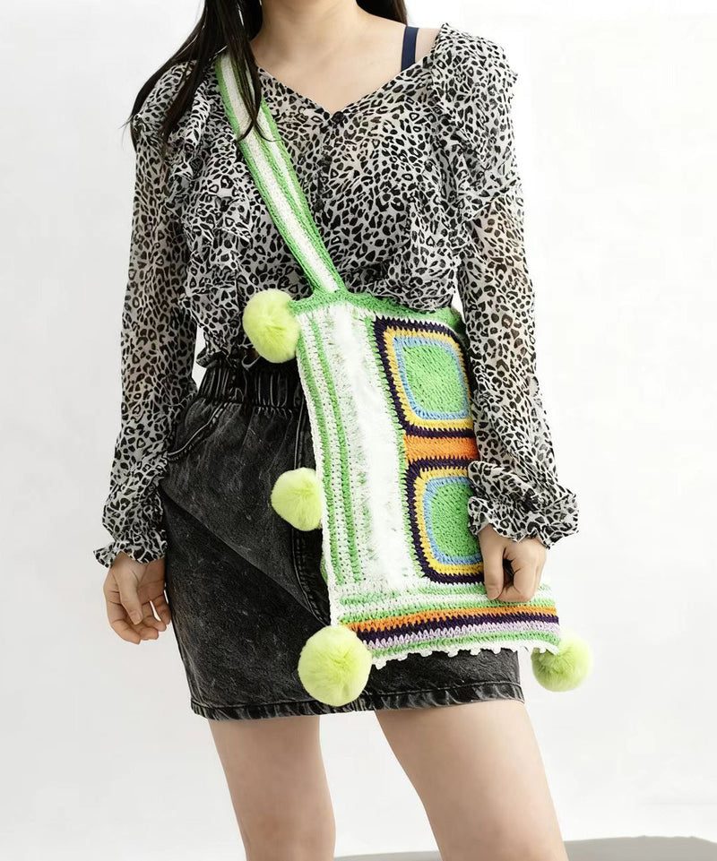 Handmade Knitting Large Capacity Shoulder Bag