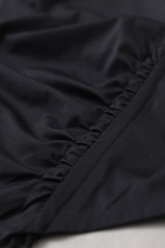 Limited Stock- Lotstrends Pure Color Irregular Hem Drawstring T-shirt