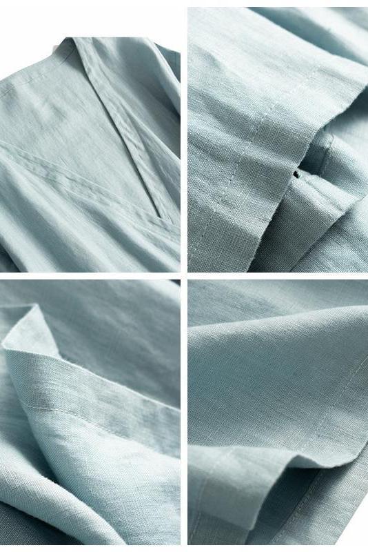 Loose Drawing Linen Summer Dresses Outfits