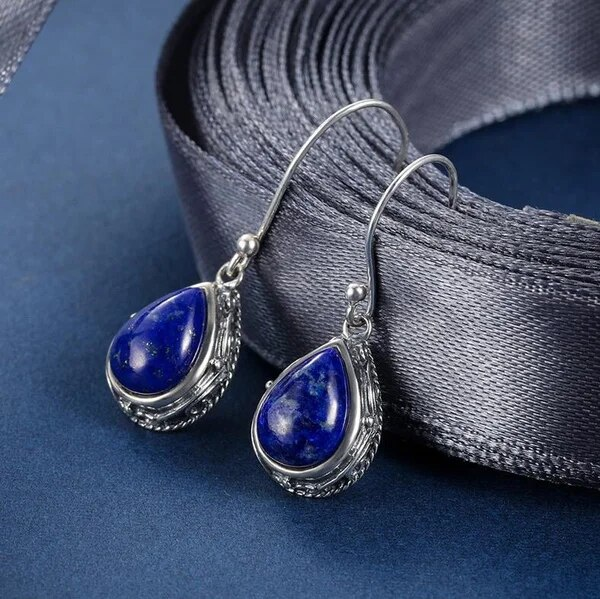 Blue Drop Earrings