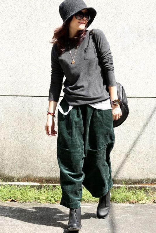 Limited Stock- Winter Corduroy Elastic Waist Pants