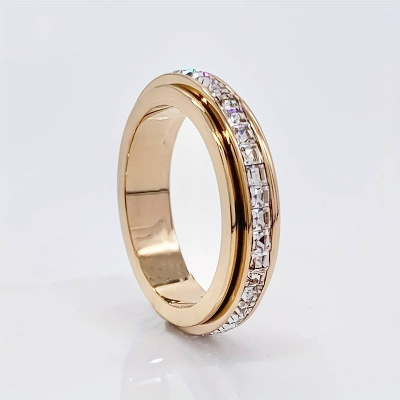 Bright Line Gold Ring
