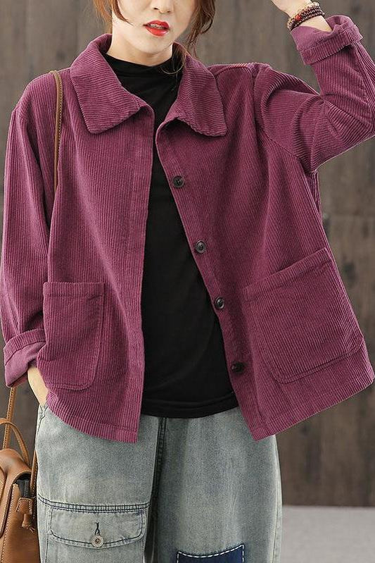 Limited Stock- Pocket Corduroy Jacket Coat