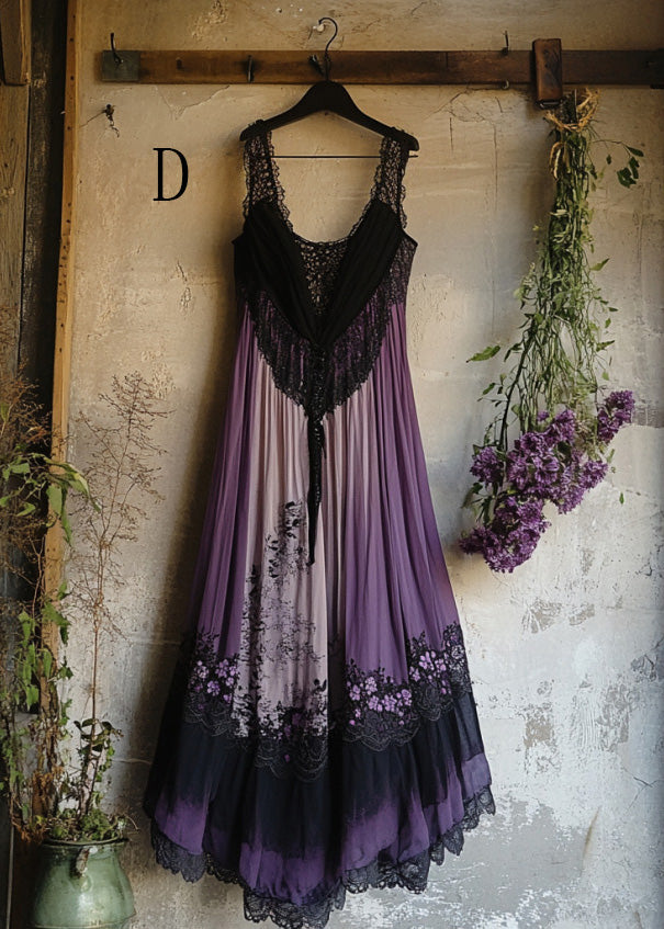 New Lace Patchwork Versatile Dress Sleeveless