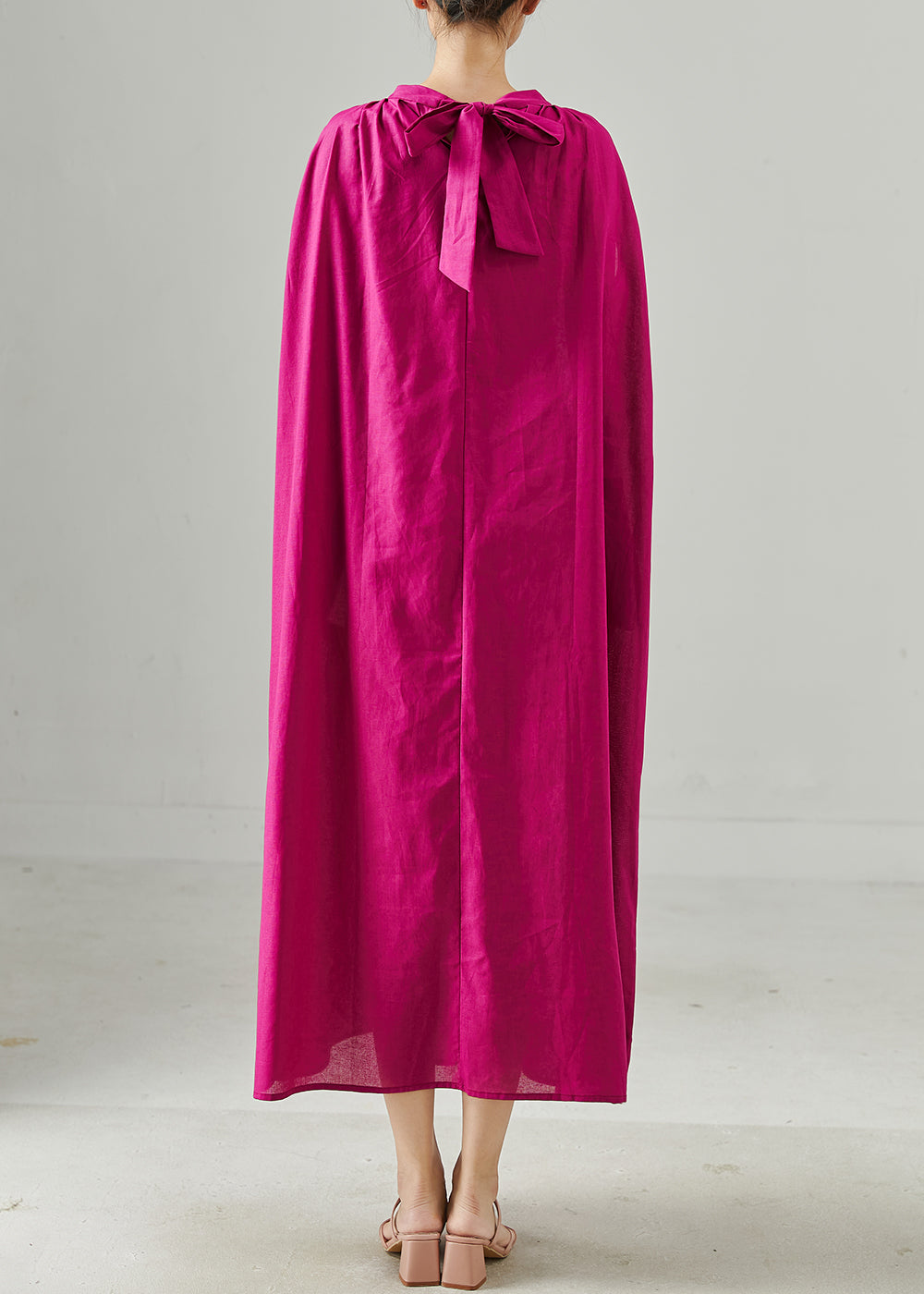 Rose Oversized Linen Party Dress Summer