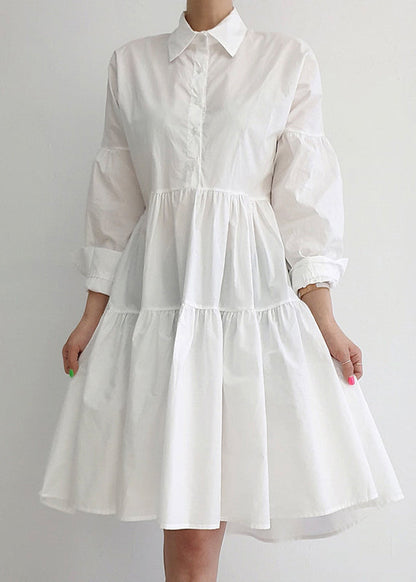 Stylish Side Open Knit Vests and Shirt Dresses Two Pieces Set Spring
