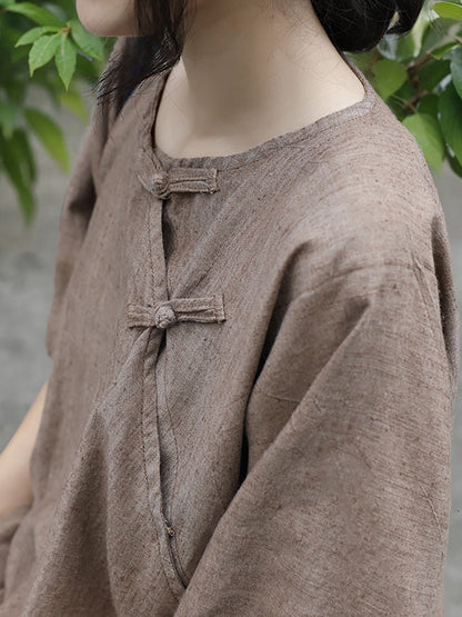 Summer Buckle Ramie Shirt