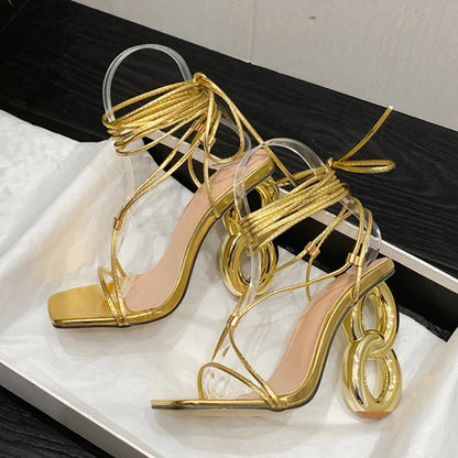 A Vintage Style Sandals with Delicate Timeless Details