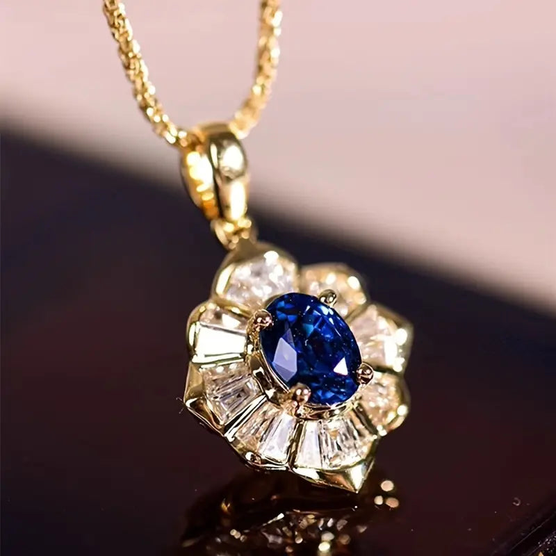 Kavella Noctazure Exquisite Gold Necklace