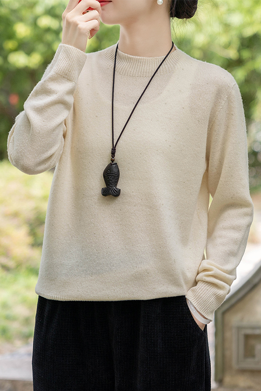 Winter All-match Wool Knitted Sweater Starry Yarn Bottoming Sweater