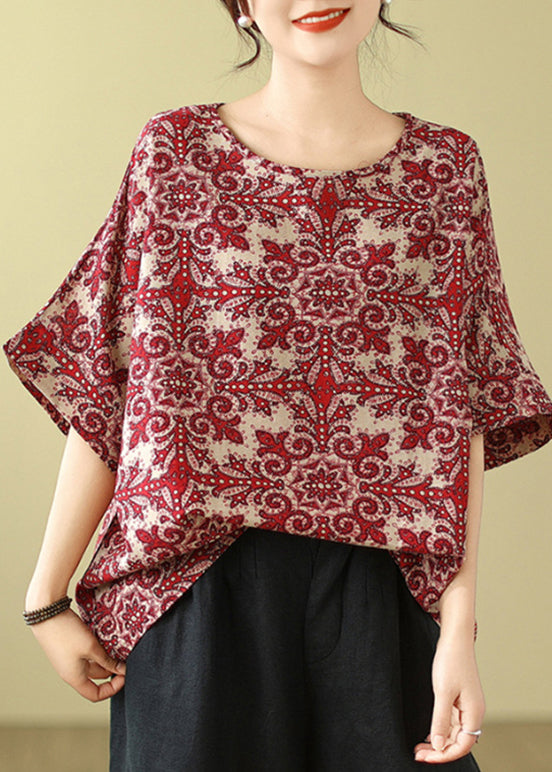 Black Print T Shirt Summer
